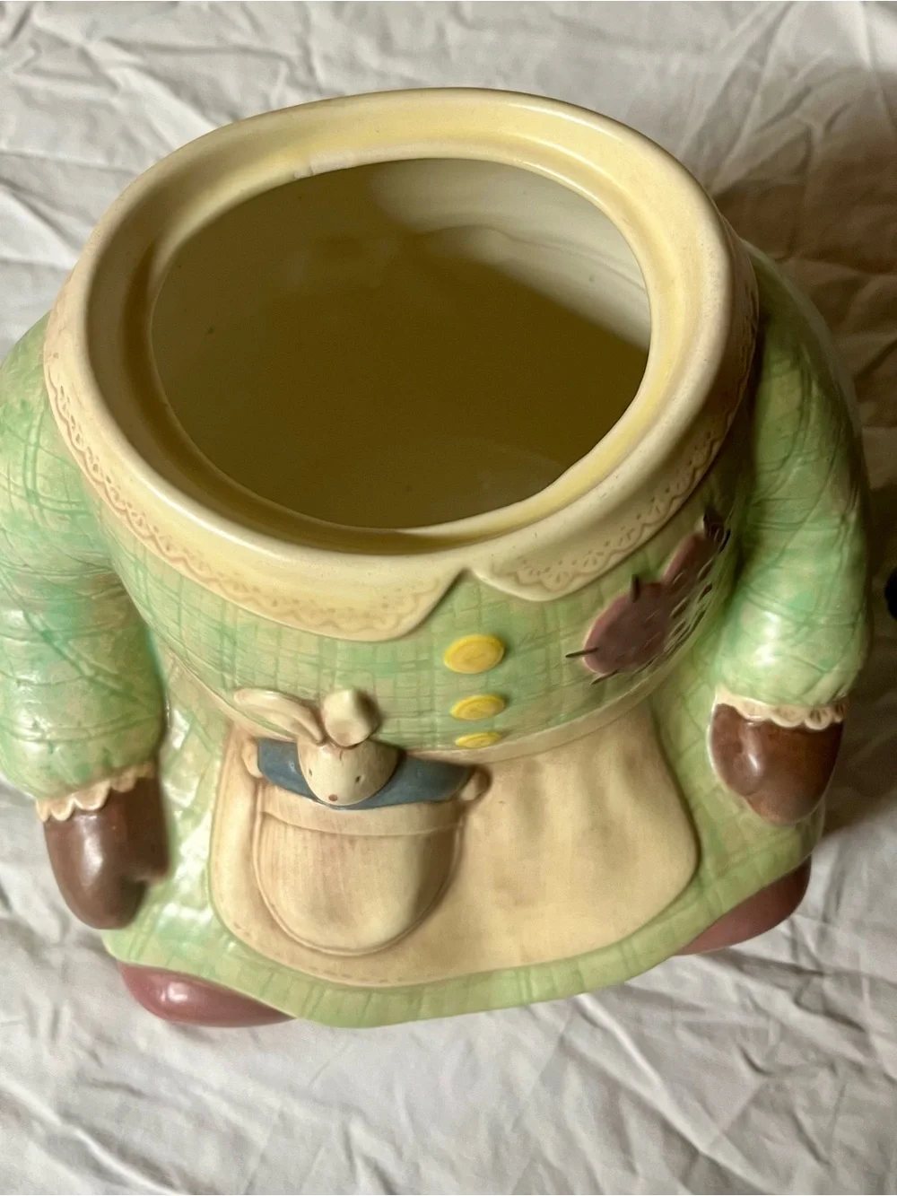Vintage Treasure Craft Spice Rag Doll Ceramic Cookie Jar Kitchen Decor 14